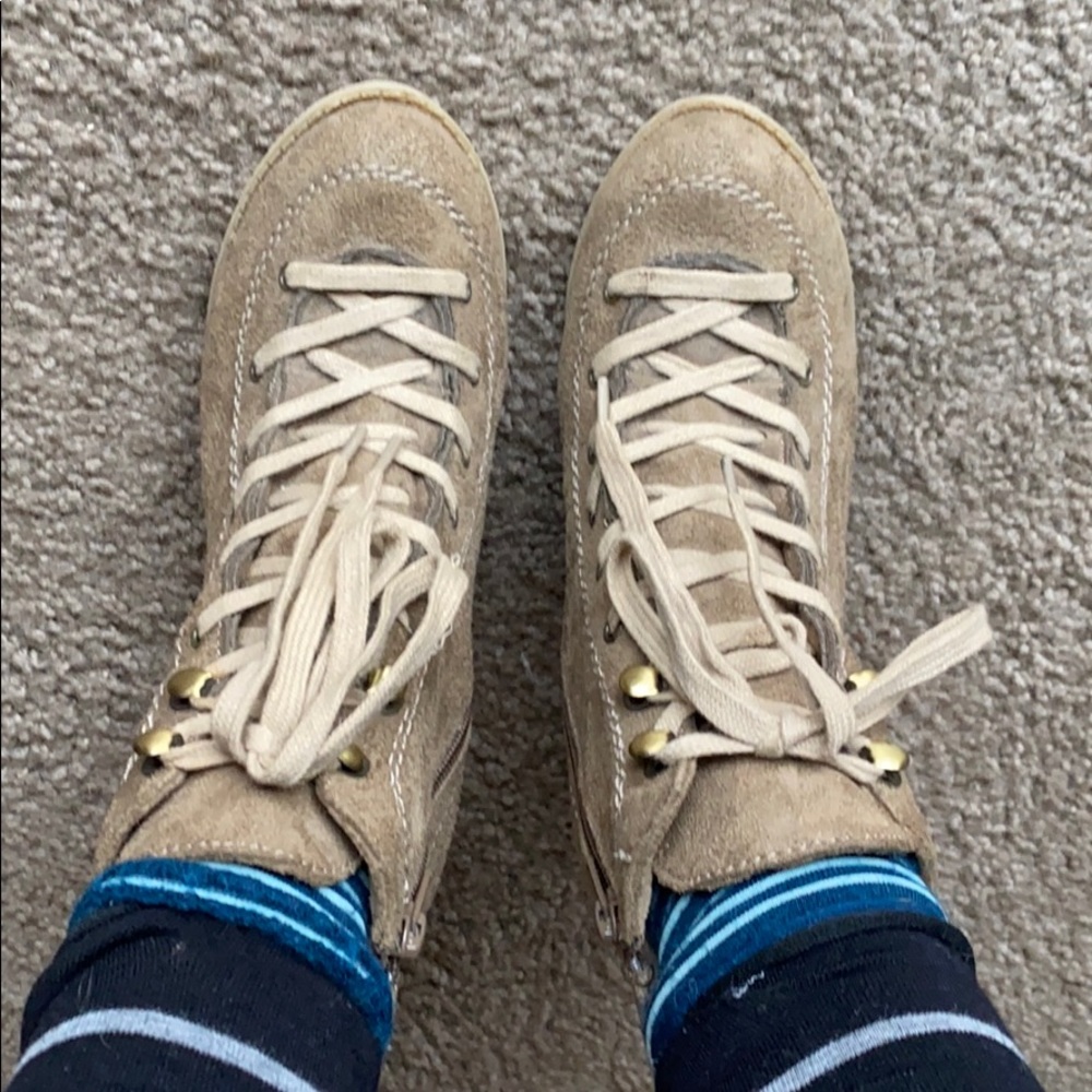 Charlotte Russe Suade Lace up Boots
